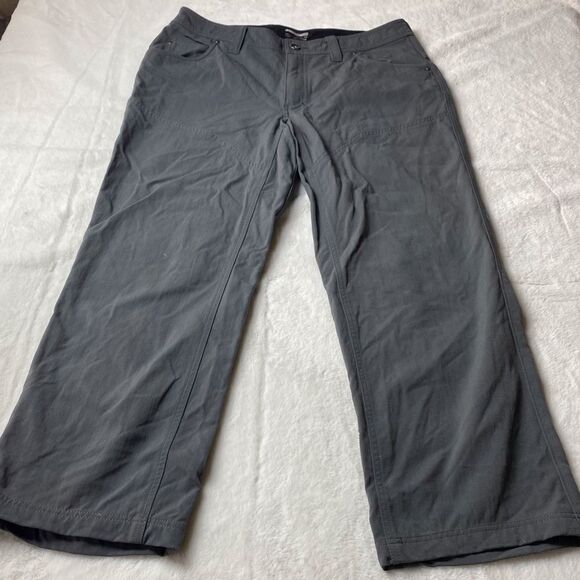 Marmot Gray Twill Pants Size 34 - Picture 1 of 12